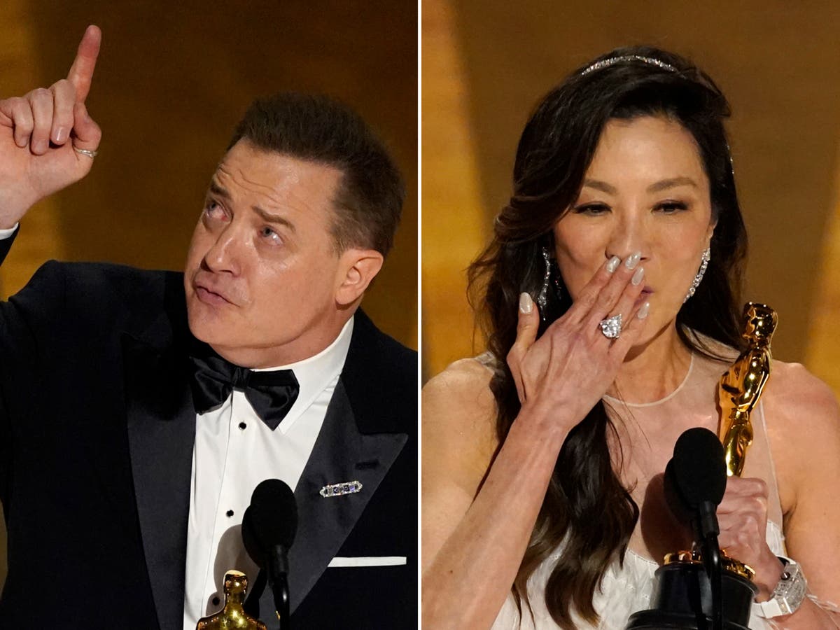 Oscars 2023 live updates: Academy Award winners as Michelle Yeoh and Brendan Fraser win Best Actress and Best Actor