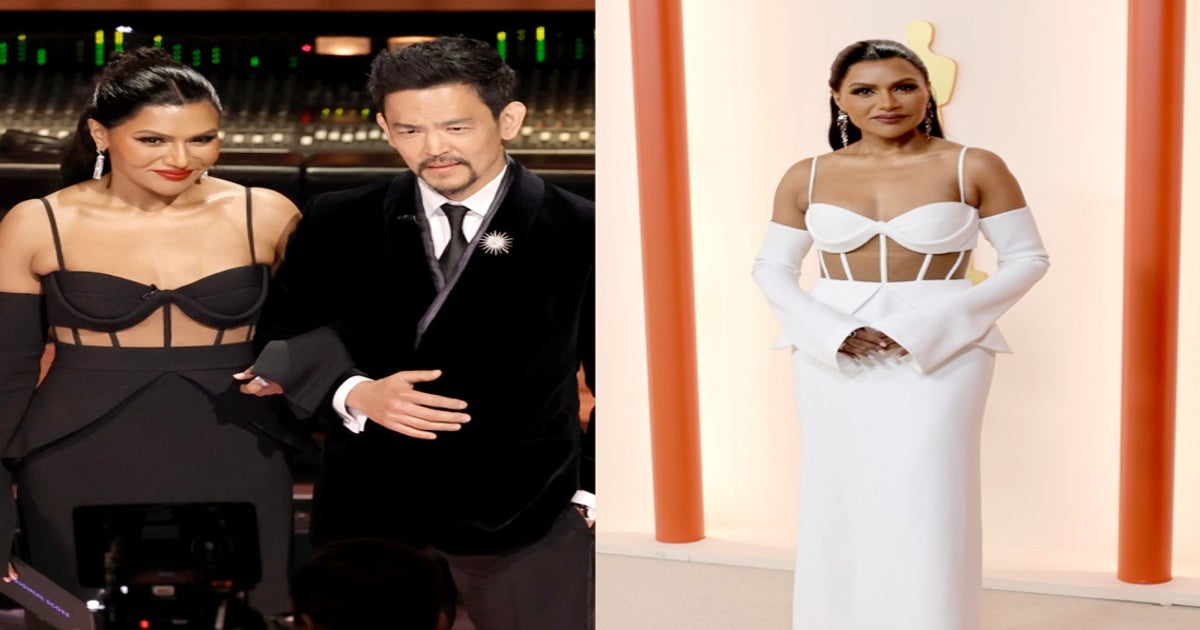 Oscars 2023: Mindy Kaling Wears Custom White Vera Wang Gown