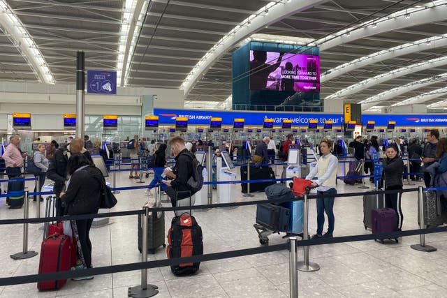 Heathrow has sought to reassure families it is prepared for a ‘successful Easter getaway’ after many saw their holiday plans ruined a year ago (Steve Parsons/PA)
