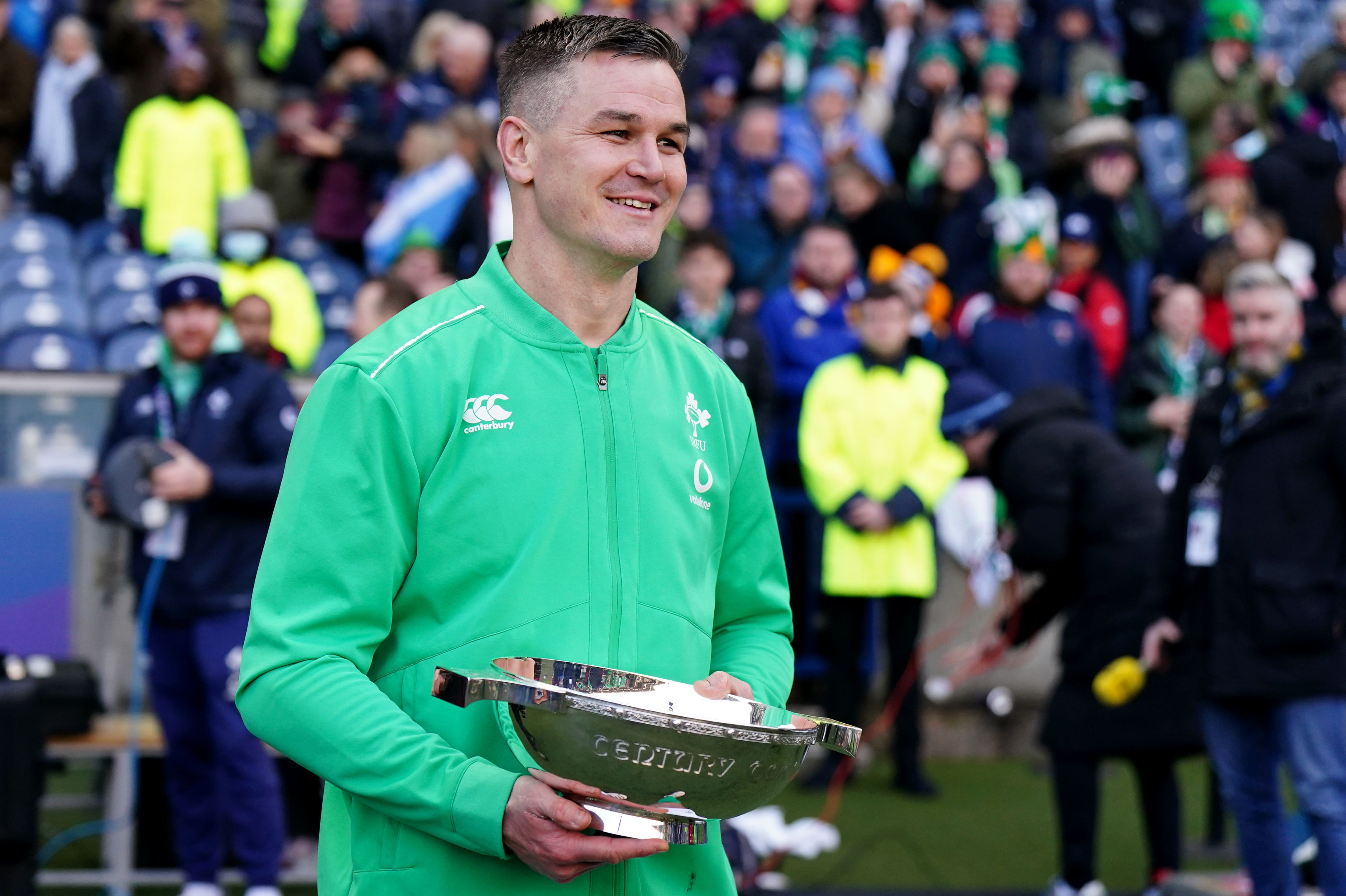 Johnny Sexton helped Ireland clinch the Centenary Quaich with victory over Scotland (Jane Barlow/PA)