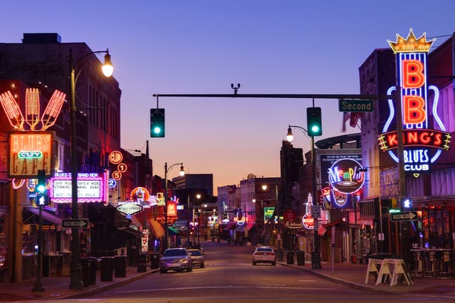 <p>Memphis, Tennessee, is home to the Blues, but no direct UK flights</p>