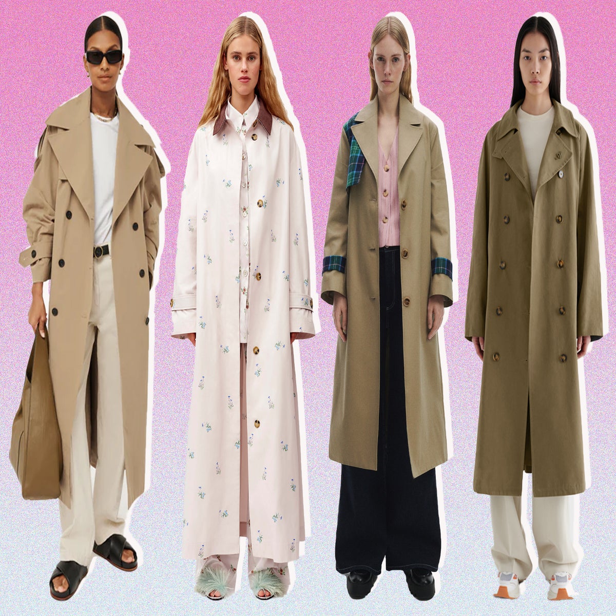 Long Trench Coats for Women, Wool, Leather & More