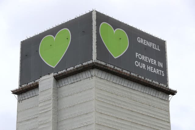 Dozens of people died in the Grenfell Tower fire in 2017. (Jonathan Brady/PA)