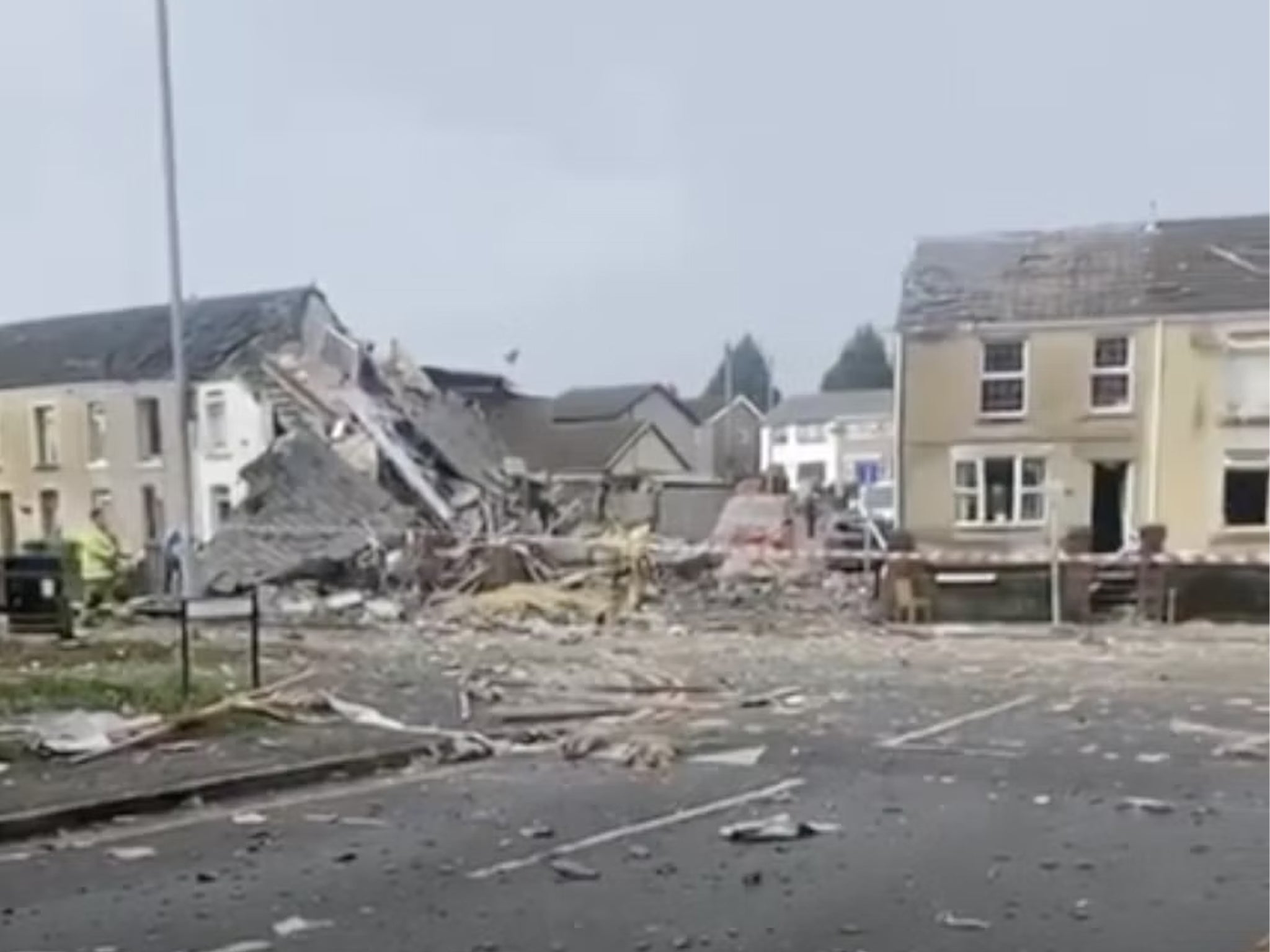A major incident was declared in Morriston, Swansea after an explosion ripped through a home