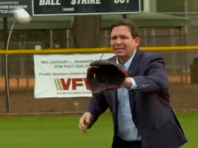 <p>Ron DeSantis plays catch with Fox News</p>