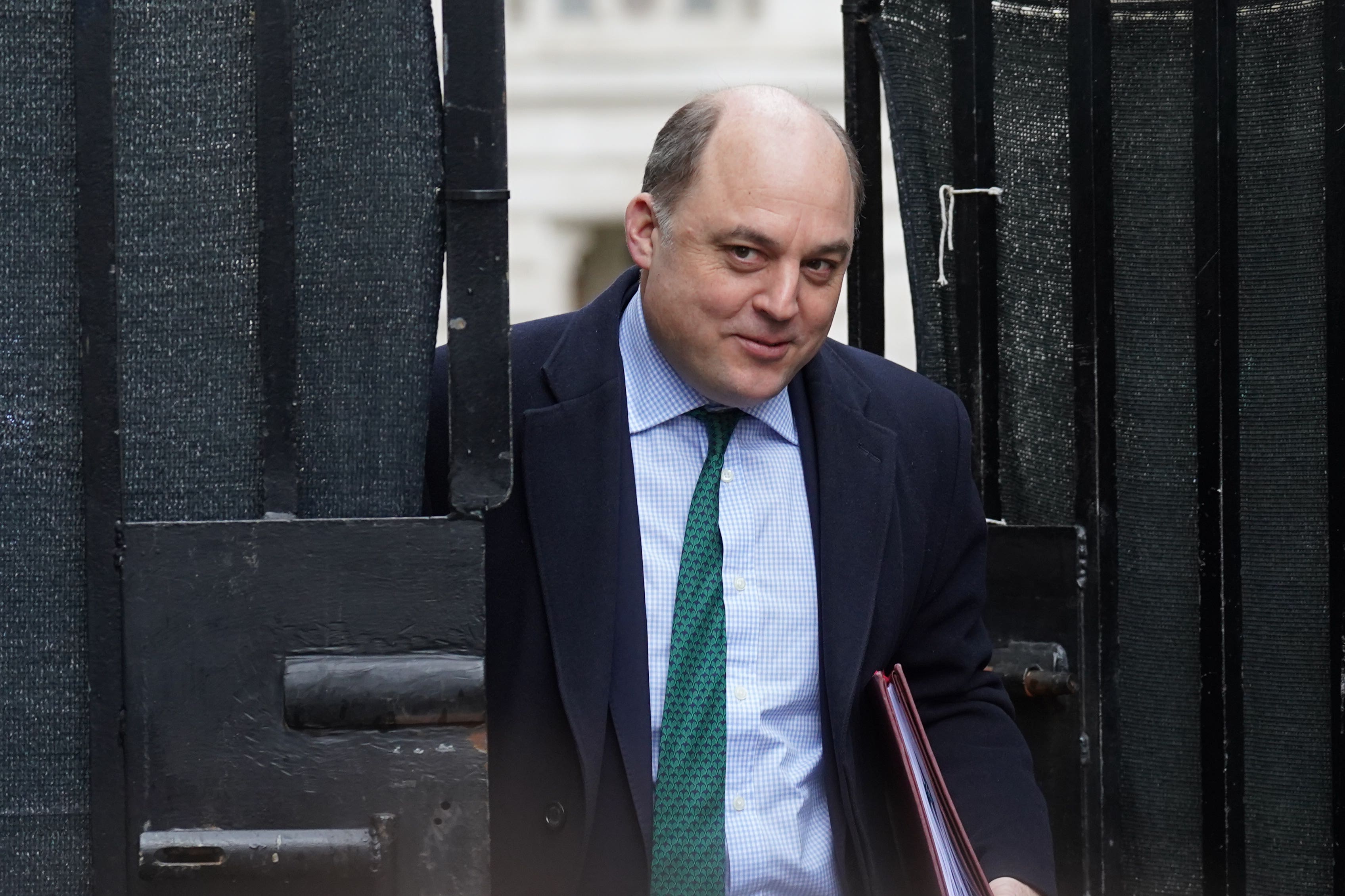 Defence Secretary Ben Wallace arriving in Downing Street for a Cabinet meeting (Stefan Rousseau/PA)