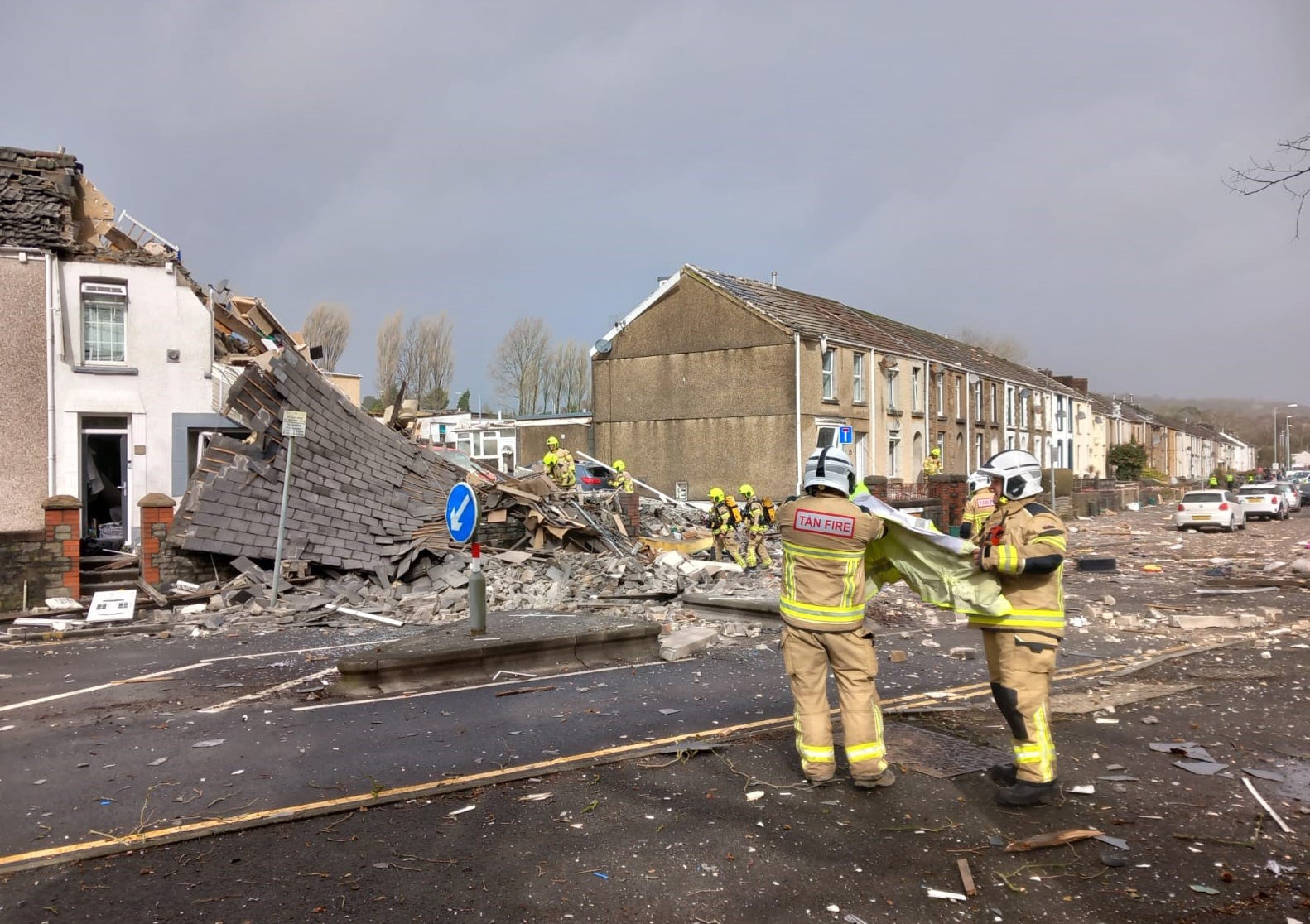 The cause of the blast is not yet known, Wales & West Utilities has said
