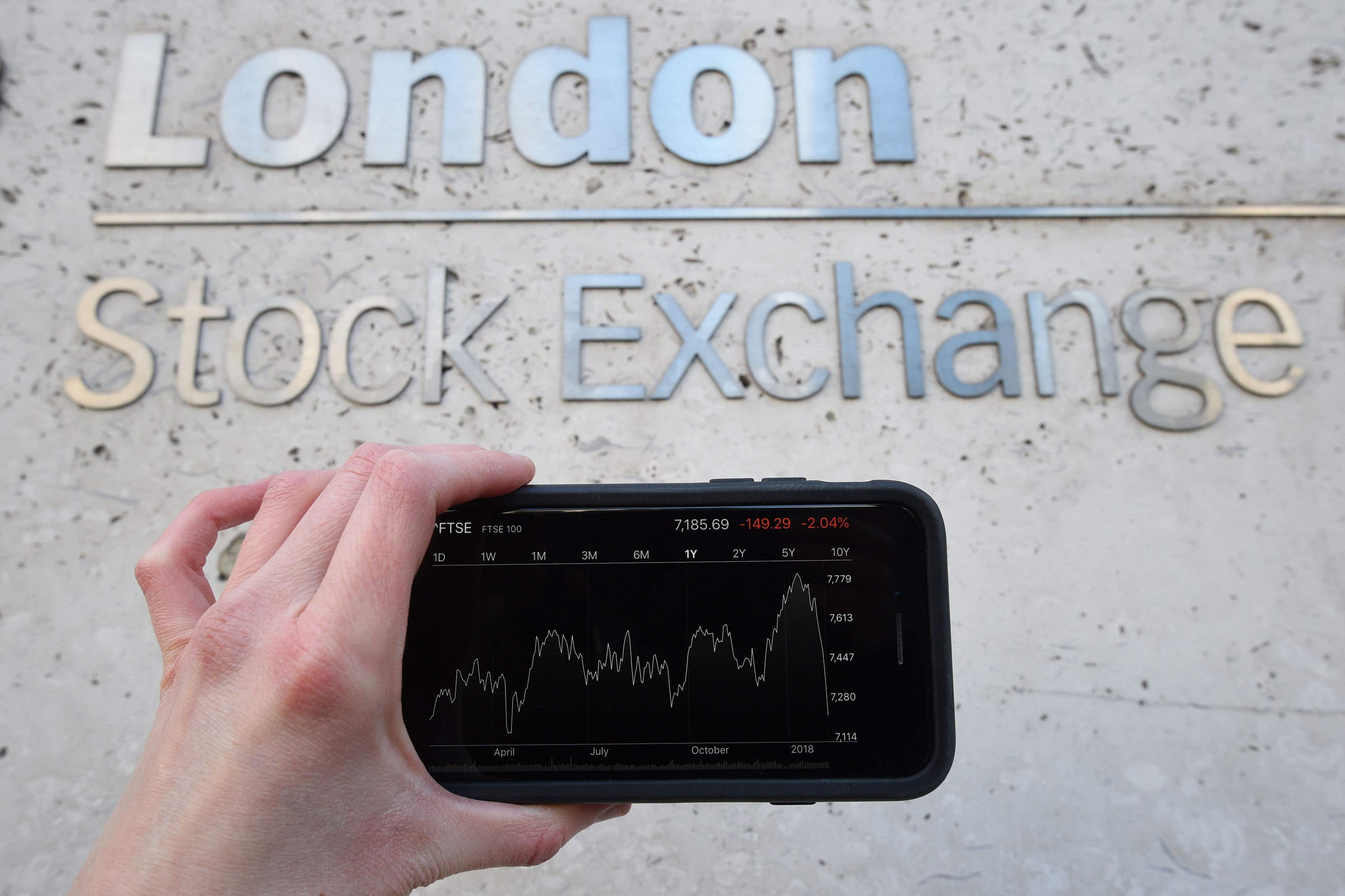 More than £50 billion has been wiped off the UK’s biggest stock market on Monday (Kirsty O’Connor/PA)