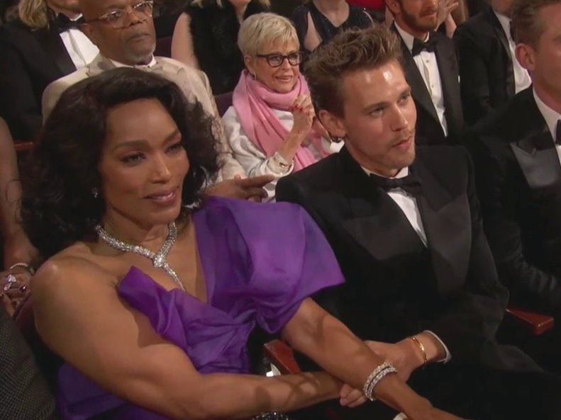 Angela Bassett and Austin Butler at the Oscars