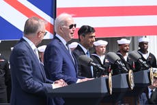 Biden says US partnership with UK and Australia puts nations ‘in the strongest possible position’