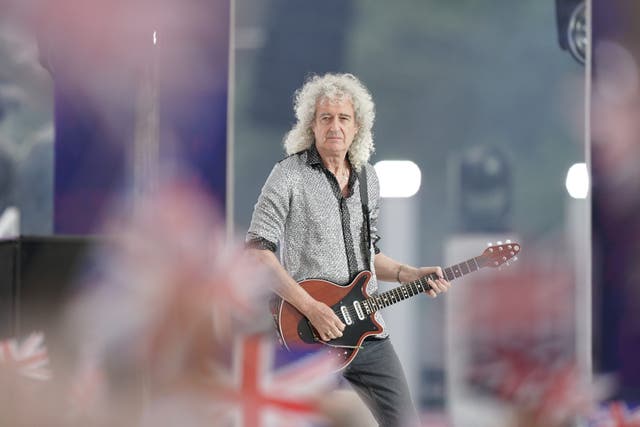 Brian May of Queen performs during the BBC’s Platinum Party at the Palace staged in front of Buckingham Palace, London, on day three of the Platinum Jubilee celebrations for Queen Elizabeth II. Picture date: Saturday June 4, 2022.