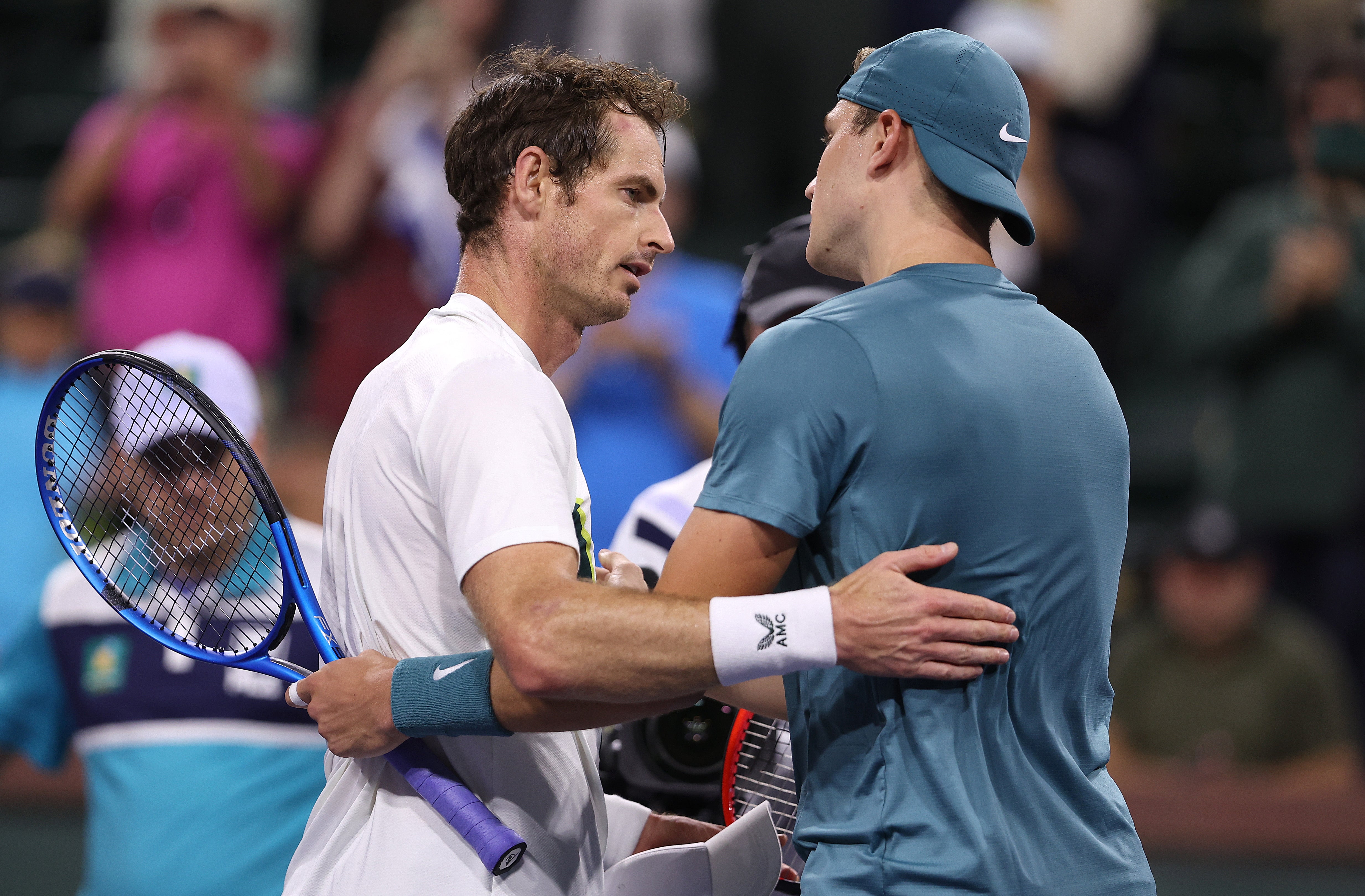 Draper and Murray exchanged a few words at the net after the younger man’s win