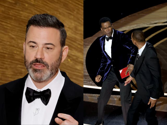 <p>Jimmy Kimmel, Chris Rock and Will Smith</p>