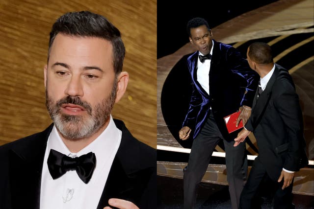 <p>Jimmy Kimmel, Chris Rock and Will Smith</p>