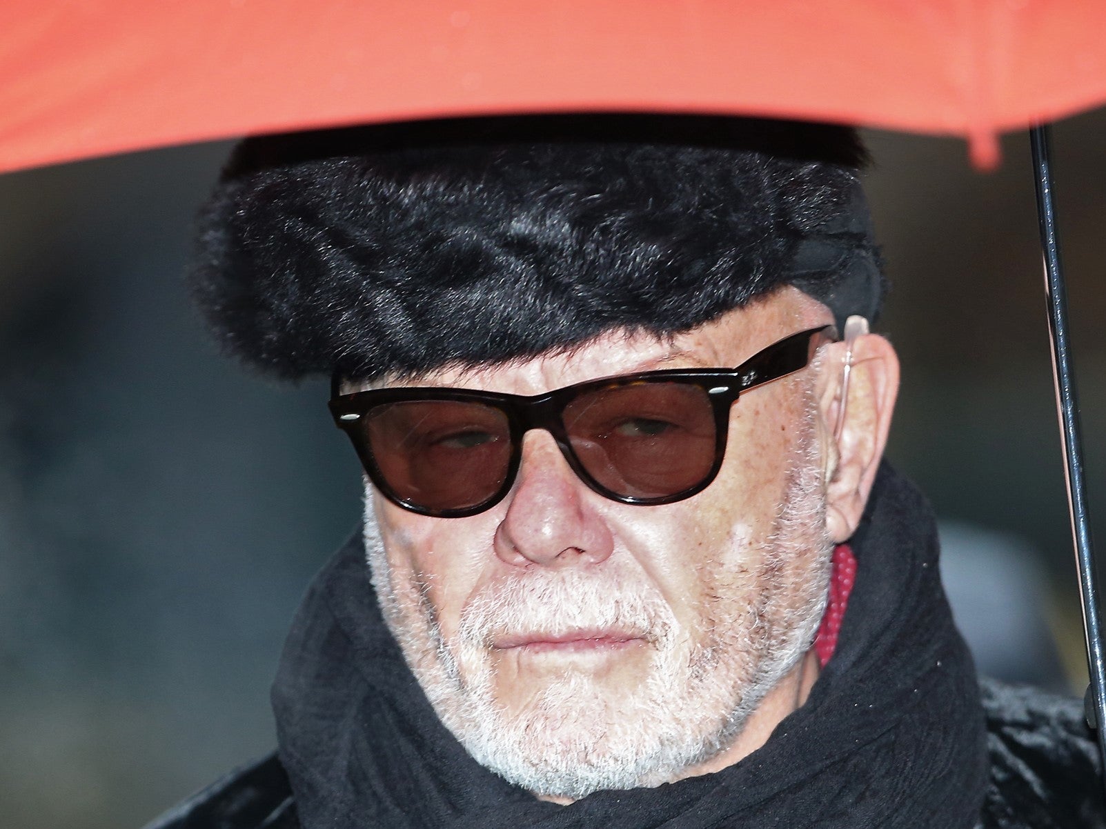 Gary Glitter, real name Paul Gadd, arrives at Southwark Crown Court on 5 February, 2015 in London, England