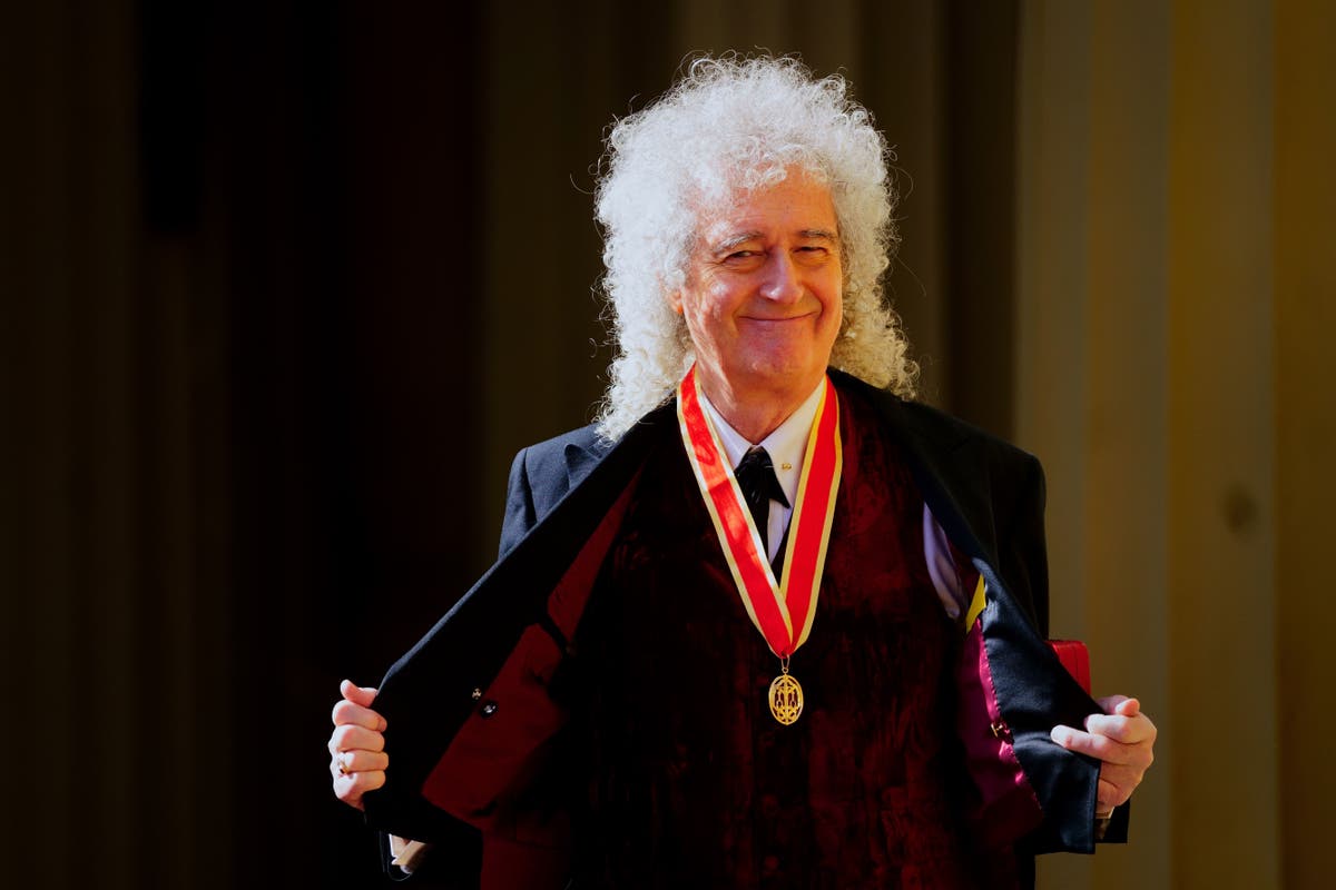 Queen star Sir Brian May set to rock on after receiving knighthood from King