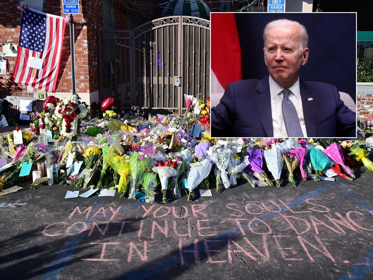 Biden news – live: President hails Monterey Park’s ‘unbreakable spirit’ as he issues gun control order