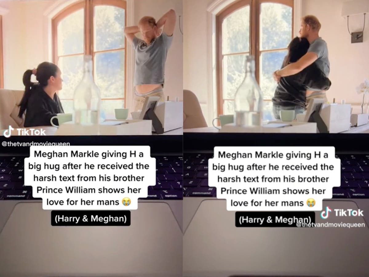 A video of Meghan Markle comforting Prince Harry after receiving a letter from Prince William has gone viral