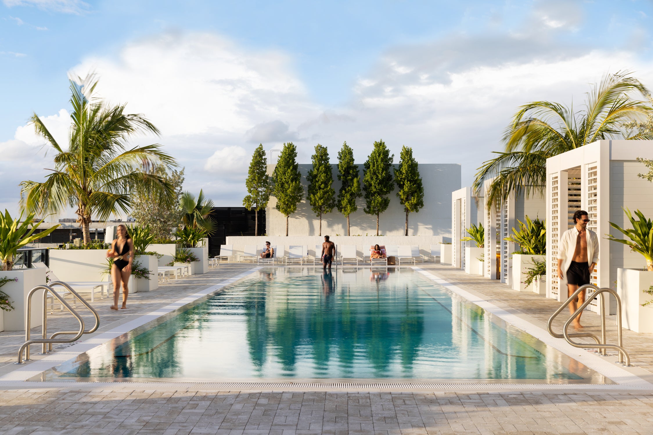 The rooftop pool at Arlo Wynwood, Miami