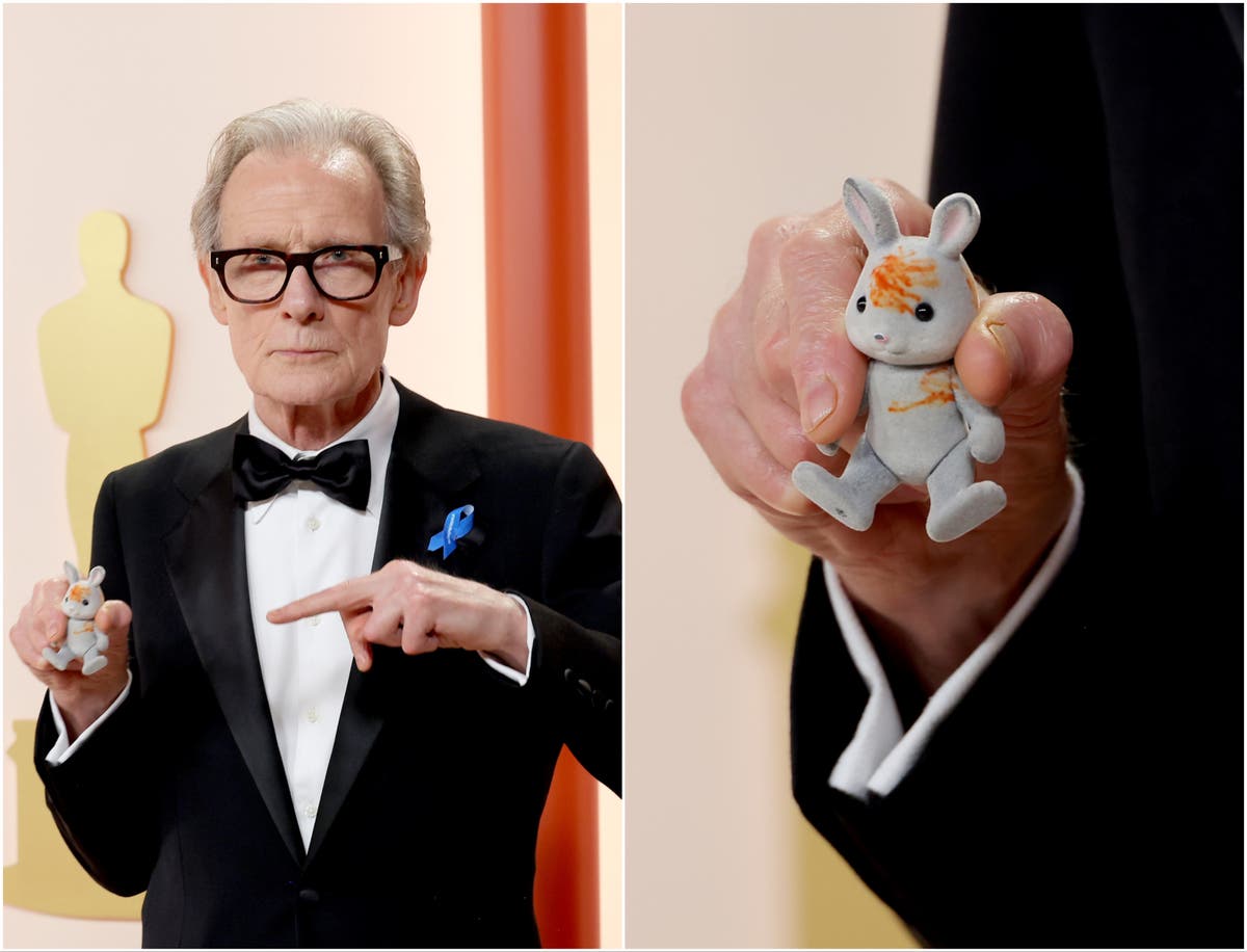 Bill Nighy reveals the adorable reason he took a tiny toy rabbit to the Oscars