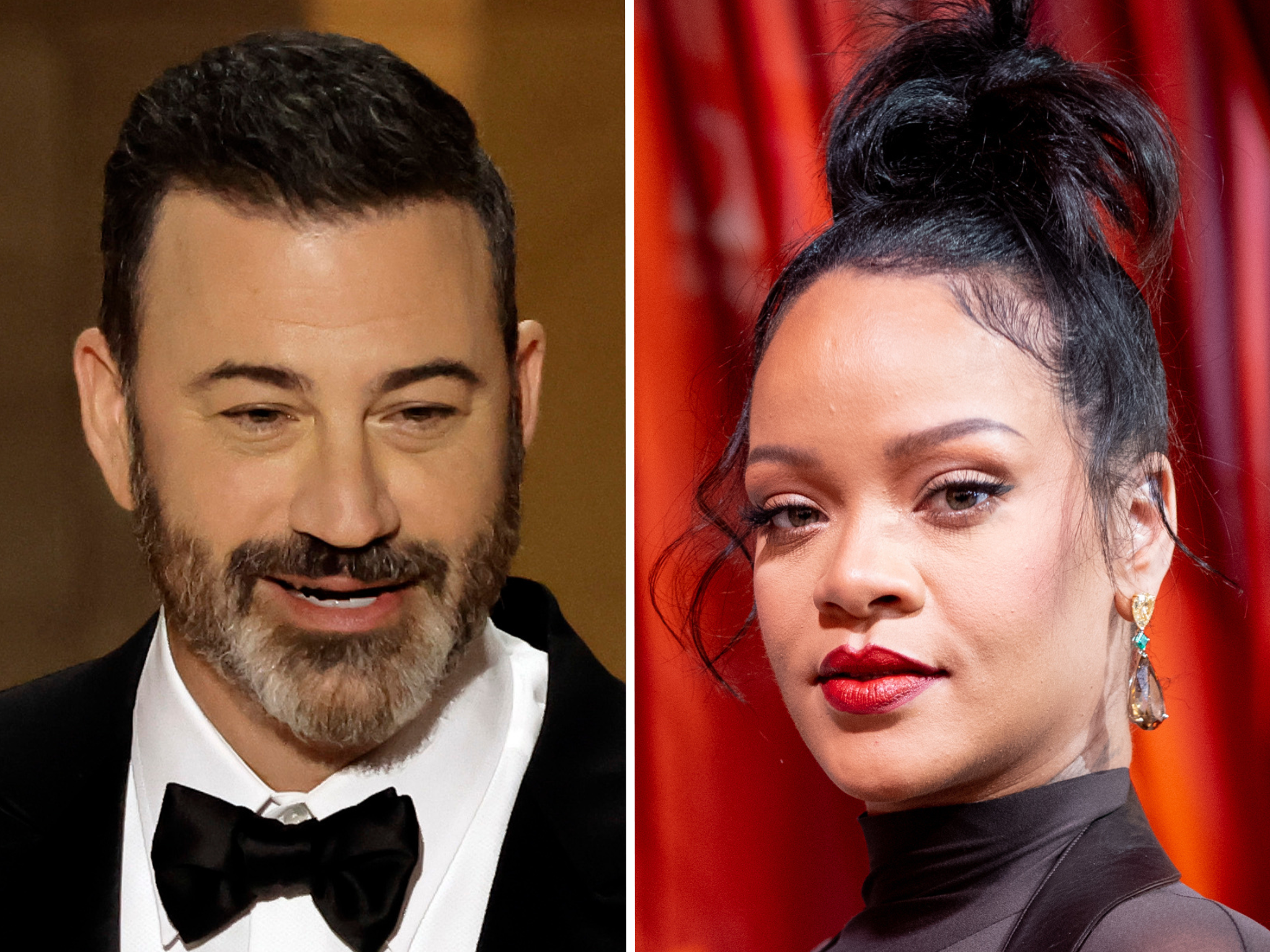 Jimmy Kimmel and Rihanna