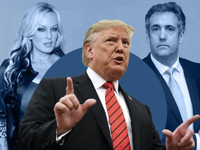 <p>Adult film star Stormy Daniels has proved a major headache for former president Donald Trump and his former fixer, Michael Cohen </p>