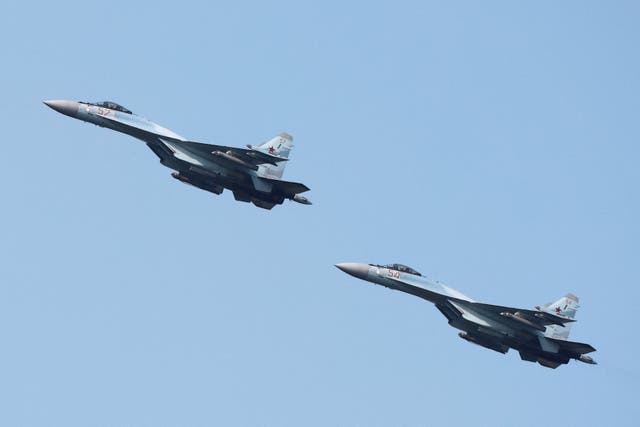 <p>A Russian Su-35 fighter jet was downed over eastern Ukraine (file photo) </p>