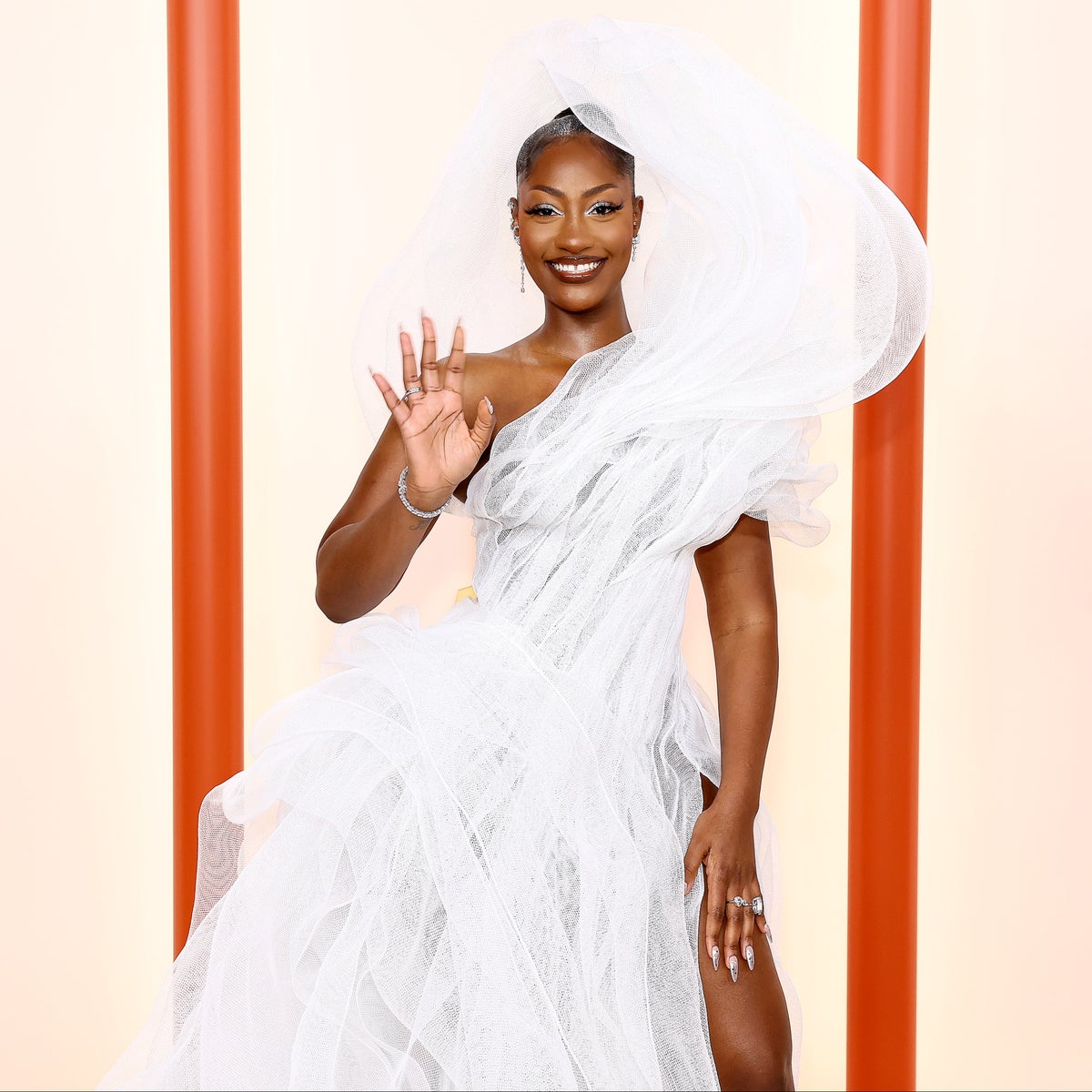 tems oscar dress designer When Tems wore this at the #oscars and everyone gave her this look