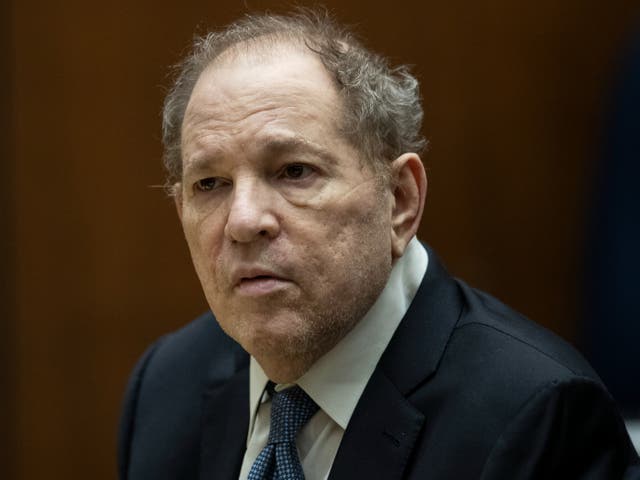 <p>Harvey Weinstein appears in court on 4 October 2022 in Los Angeles, California</p>