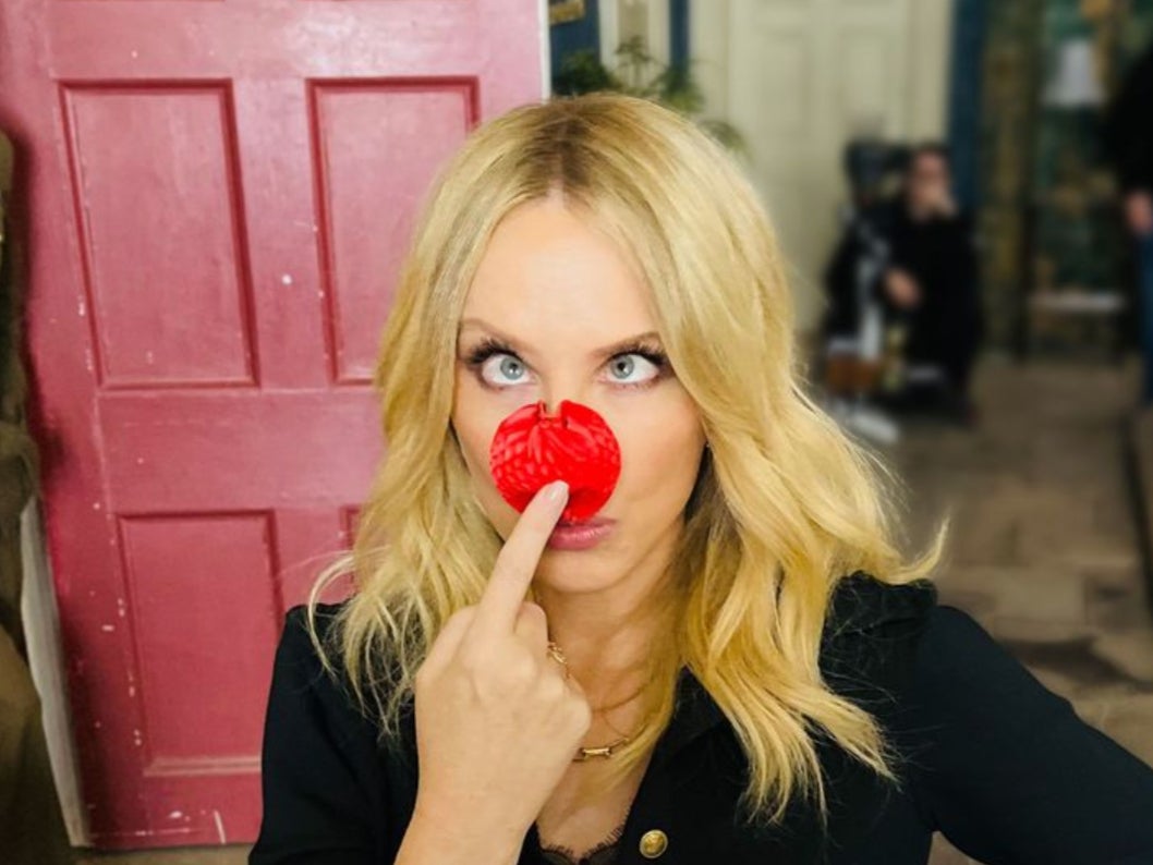 Kylie Minogue has filmed a cameo appearance in a Red Nose Day special of ‘Ghosts’