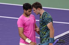 Jack Draper forced to retire against Carlos Alcaraz due to abdominal injury