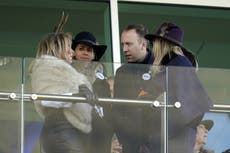 Carol Vorderman spotted at Cheltenham races with Matt Hancock months after expletive dig