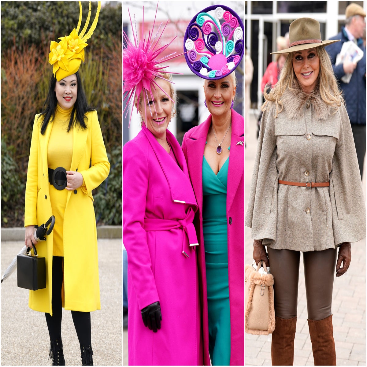 The most colourful outfits spotted at Cheltenham Ladies' Day | The  Independent