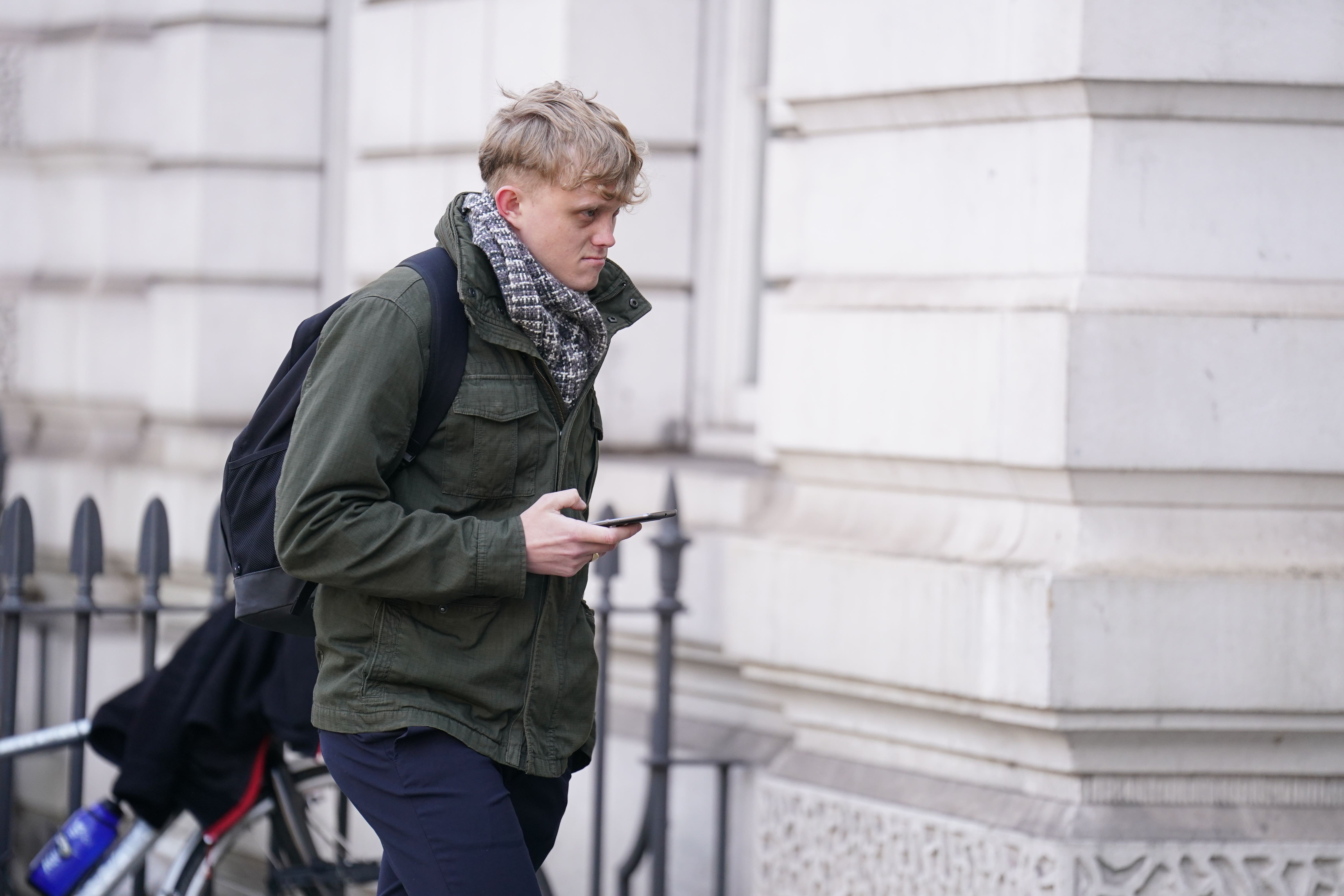 William Lloyd-Hughes arrives at Westminster Magistrates’ Court (James Manning/PA)