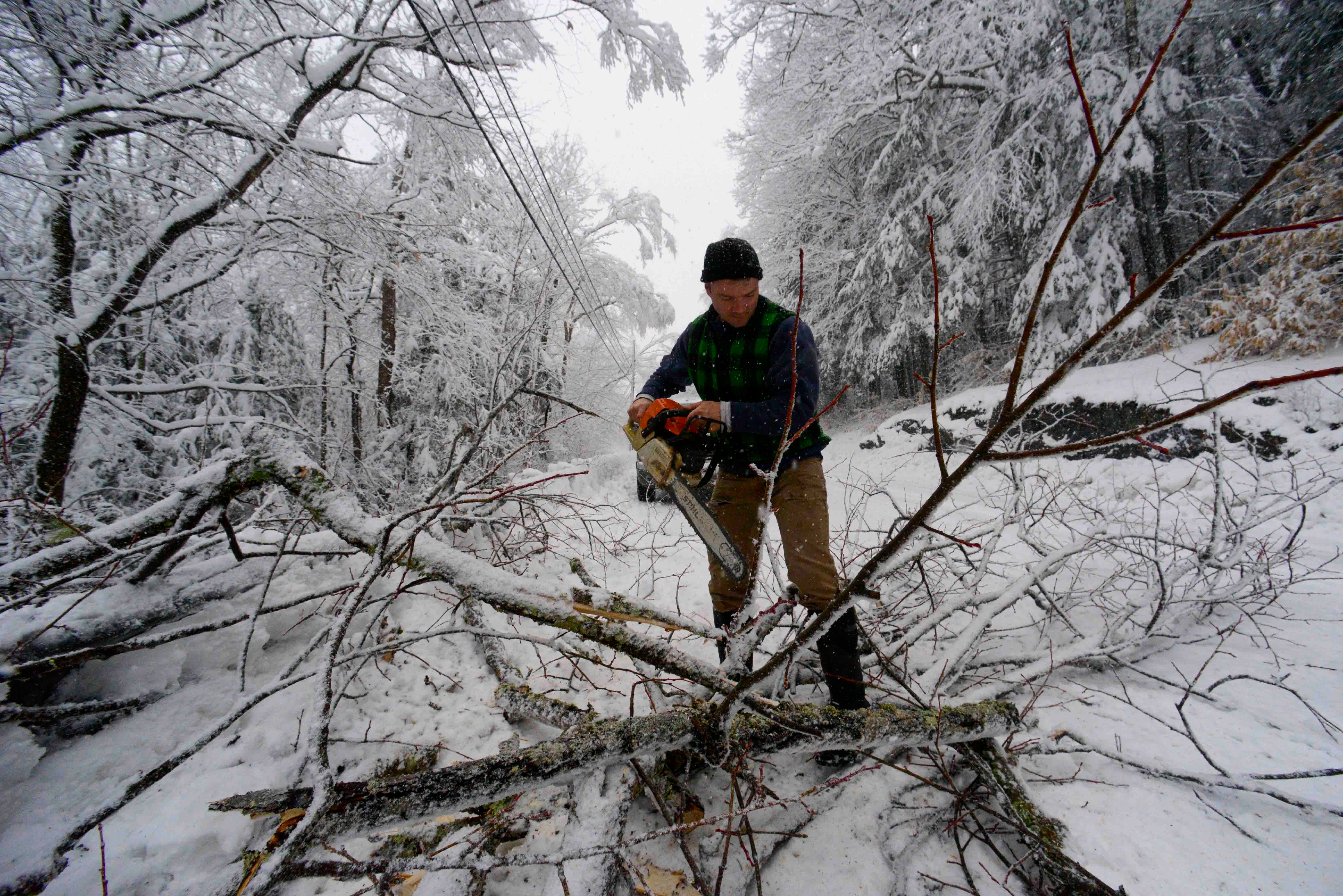 APTOPIX Winter Weather Vermont
