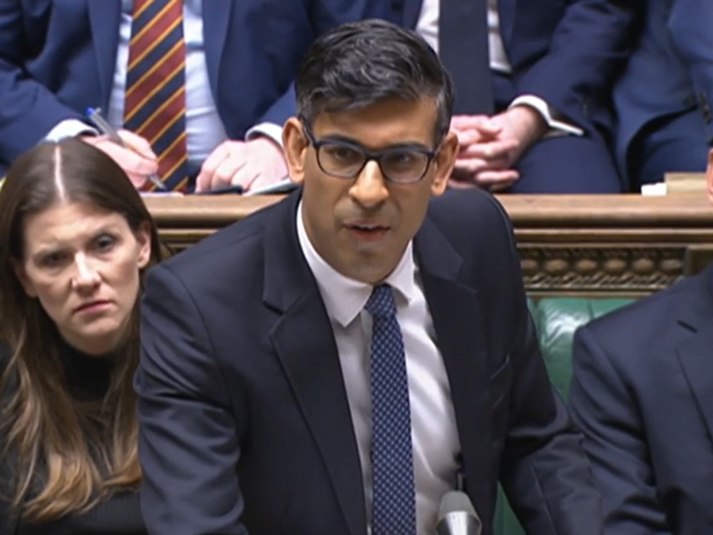 Prime Minister Rishi Sunak speaks during Prime Minister’s Questions in the House of Commons on 15 March 2023