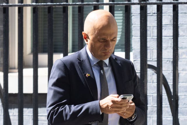 Former chancellor Sajid Javid has spoken of his ‘deeply personal’ mission to prevent suicides (James Manning/PA)