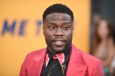 Kevin Hart says he’s in a wheelchair after racing former NFL player