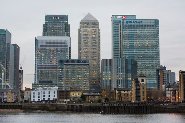 <p>Shares in top European banks have plunged as fears of a banking sector crisis intensify, dragging London’s FTSE 100 down (Matt Crossick/ PA)</p>