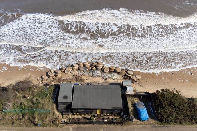 Norfolk coastal village of Hemsby at risk of erosion as flood defences ...