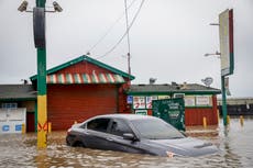 Flooding, landslides as atmospheric river departs California