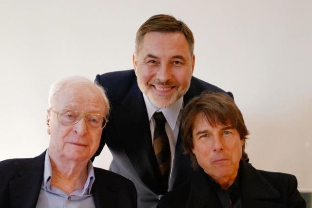 <p>(Left to right) Michael Caine, David Walliams and Tom Cruise</p>