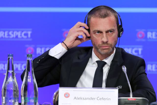 UEFA president Aleksander Ceferin has said sorry for the chaotic scenes at last year’s Champions League final in Paris (Niall Carson/PA)