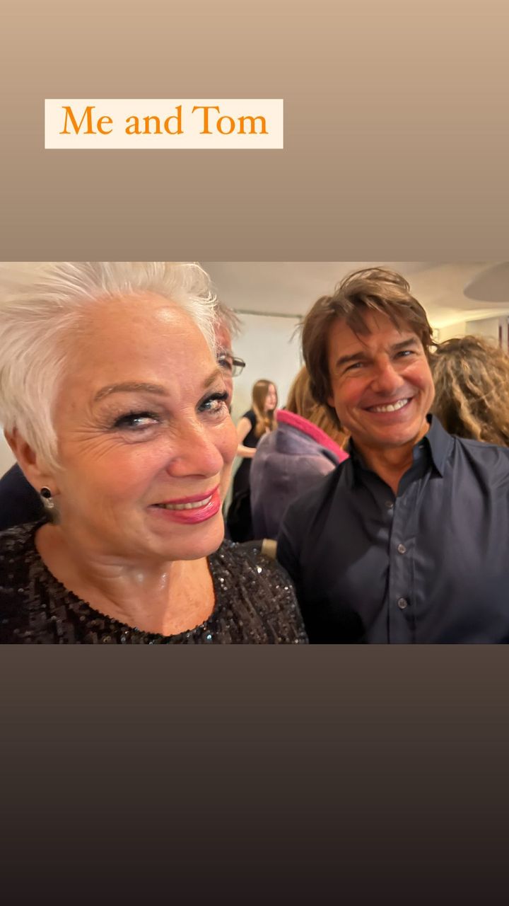 Denise Welch and Tom Cruise