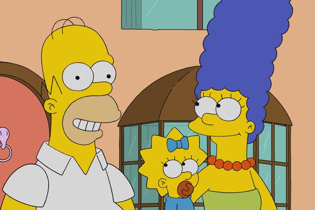 <p>Homer, Maggie and Marge in ‘The Simpsons'</p>