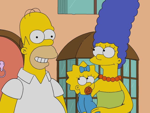 Homer, Maggie y Marge en 'Los Simpson'
