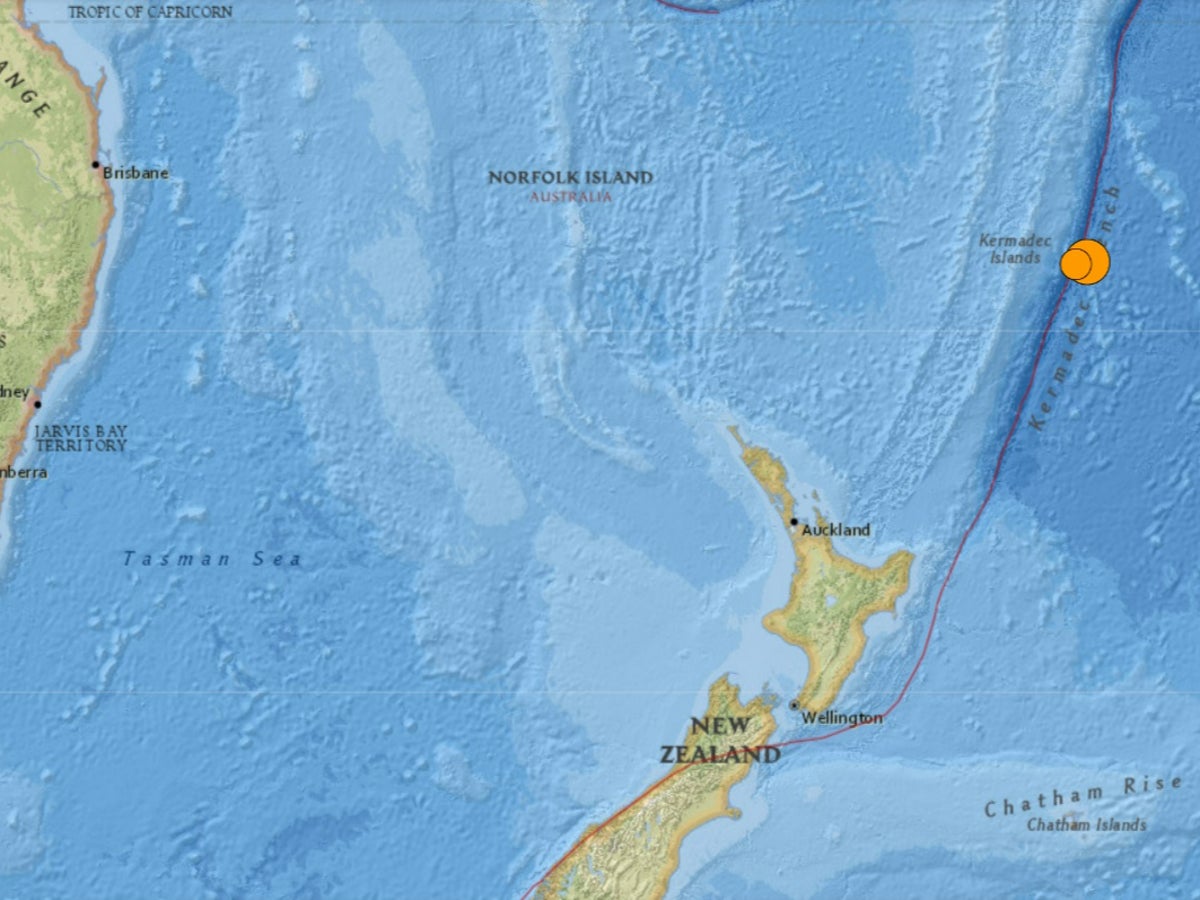Magnitude 7.1 earthquake rocks New Zealand’s Kermadec Islands