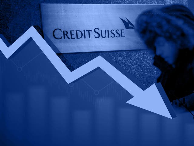 <p>Wobbly Credit Suisse has been buttressed by a huge loan from Swiss central bank </p>