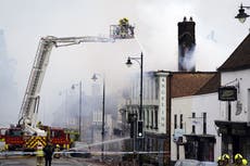 Fire engulfs 400-year-old hotel ‘housing Ukrainian refugees’