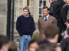 The Crown recreates Prince William’s university days as filming continues in Scottish town where he met Kate